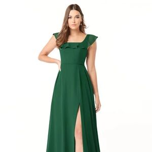 Azazie Jinny Dark Green Bridesmaid Dress